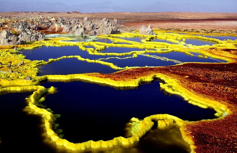 Yellow Sulfur Pools