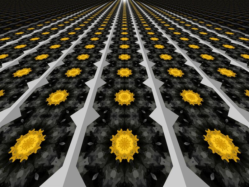 Yellow Sun-like Patterns