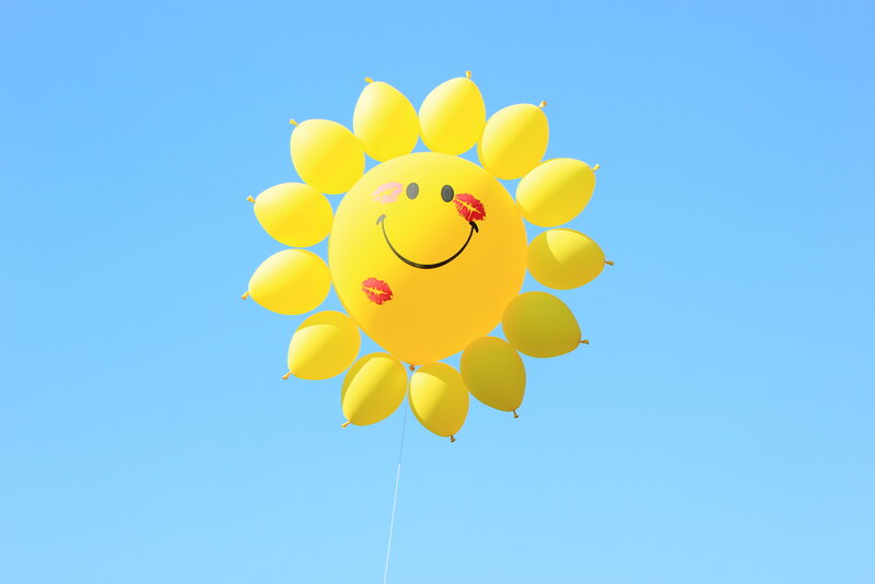 Yellow Sun-shaped Balloon