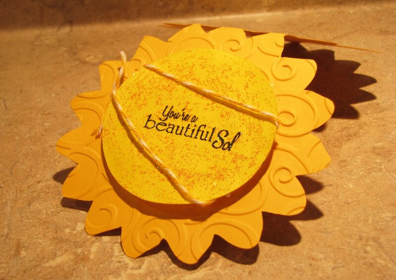 Yellow Sunflower Card