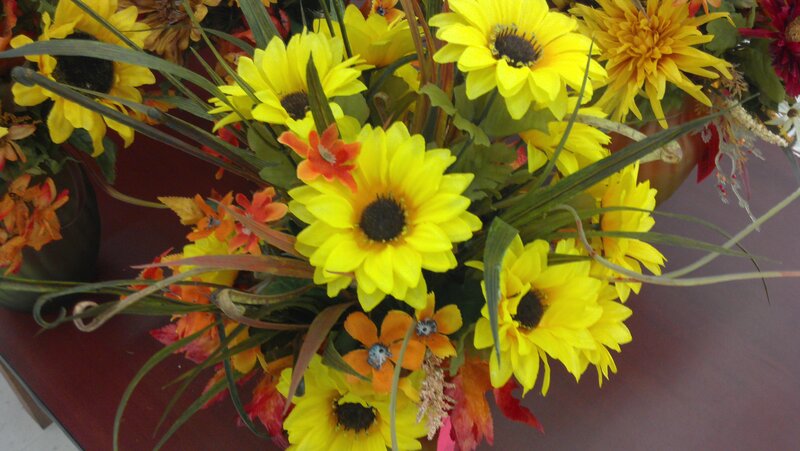 Yellow Sunflowers in Arrangement
