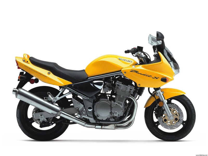 Yellow Suzuki Bandit S motorcycle