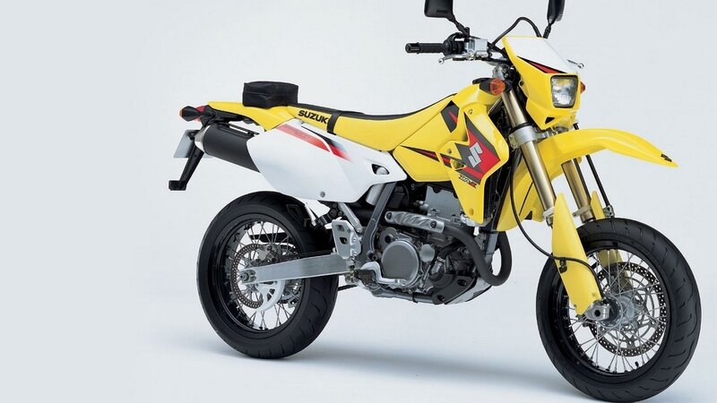Yellow Suzuki DR-Z400 motorcycle