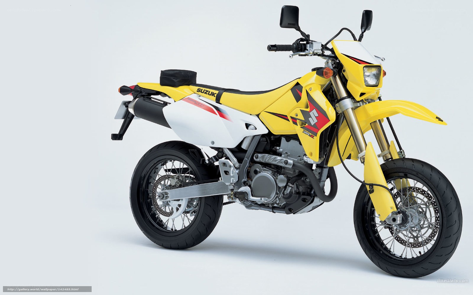 Yellow Suzuki DR-Z400 motorcycle