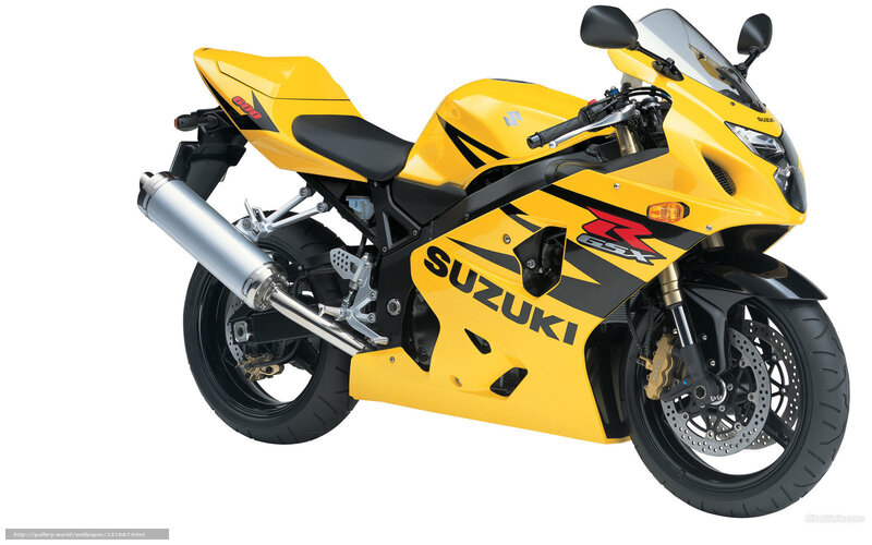 Yellow Suzuki GSX-R Motorcycle — Neutral