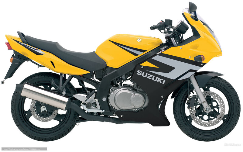 Yellow Suzuki Motorcycle — Neutral