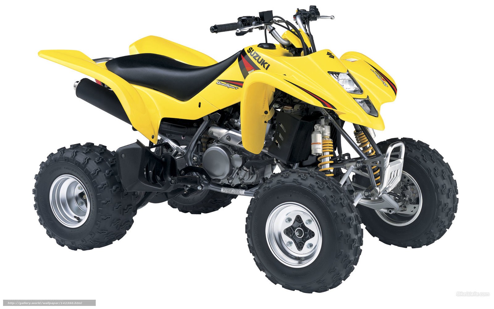 Yellow Suzuki Quad Bike