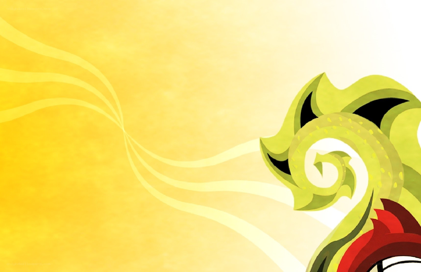 yellow swirl design