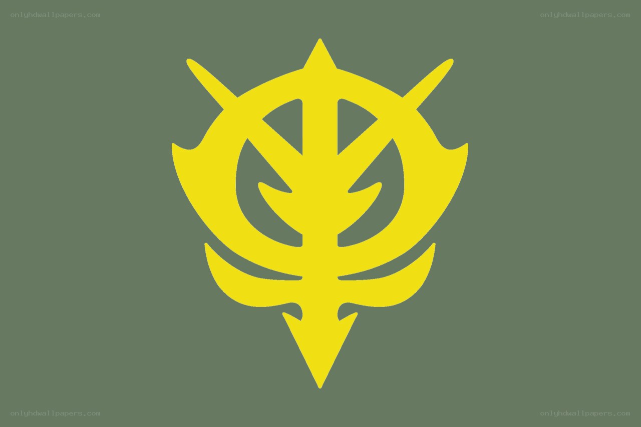 yellow symbol on green background