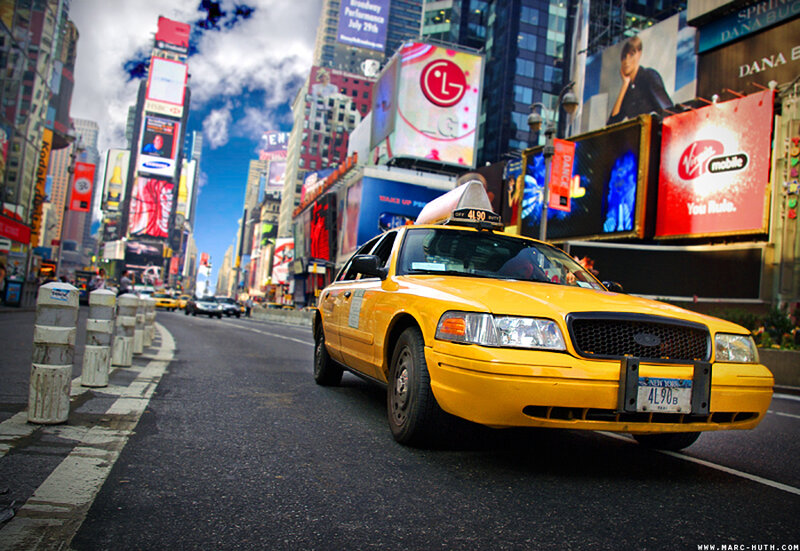 Yellow Taxi Cab — Busy