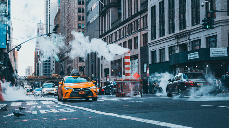 Yellow Taxi Cab — Orange