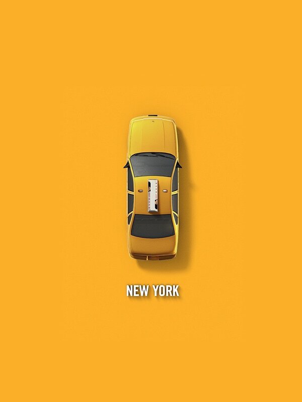 yellow taxi in new york