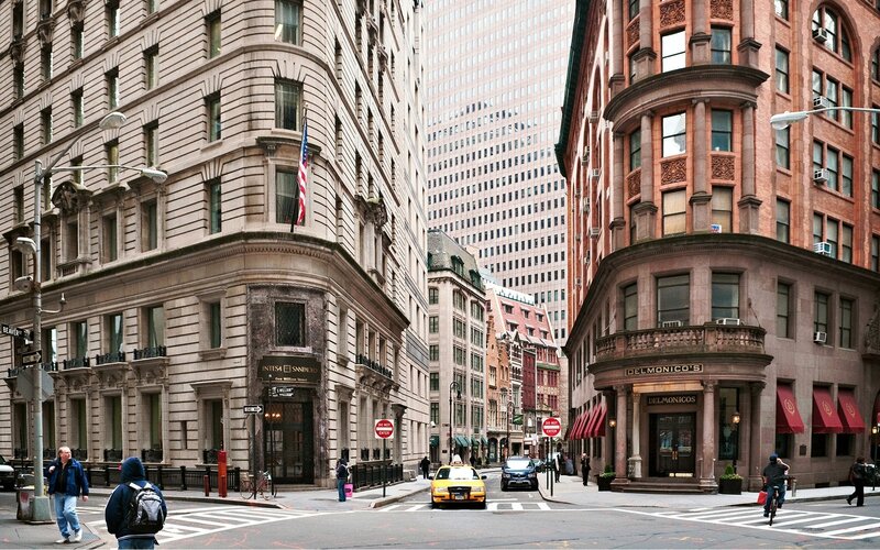 Yellow Taxi on Street — Gray