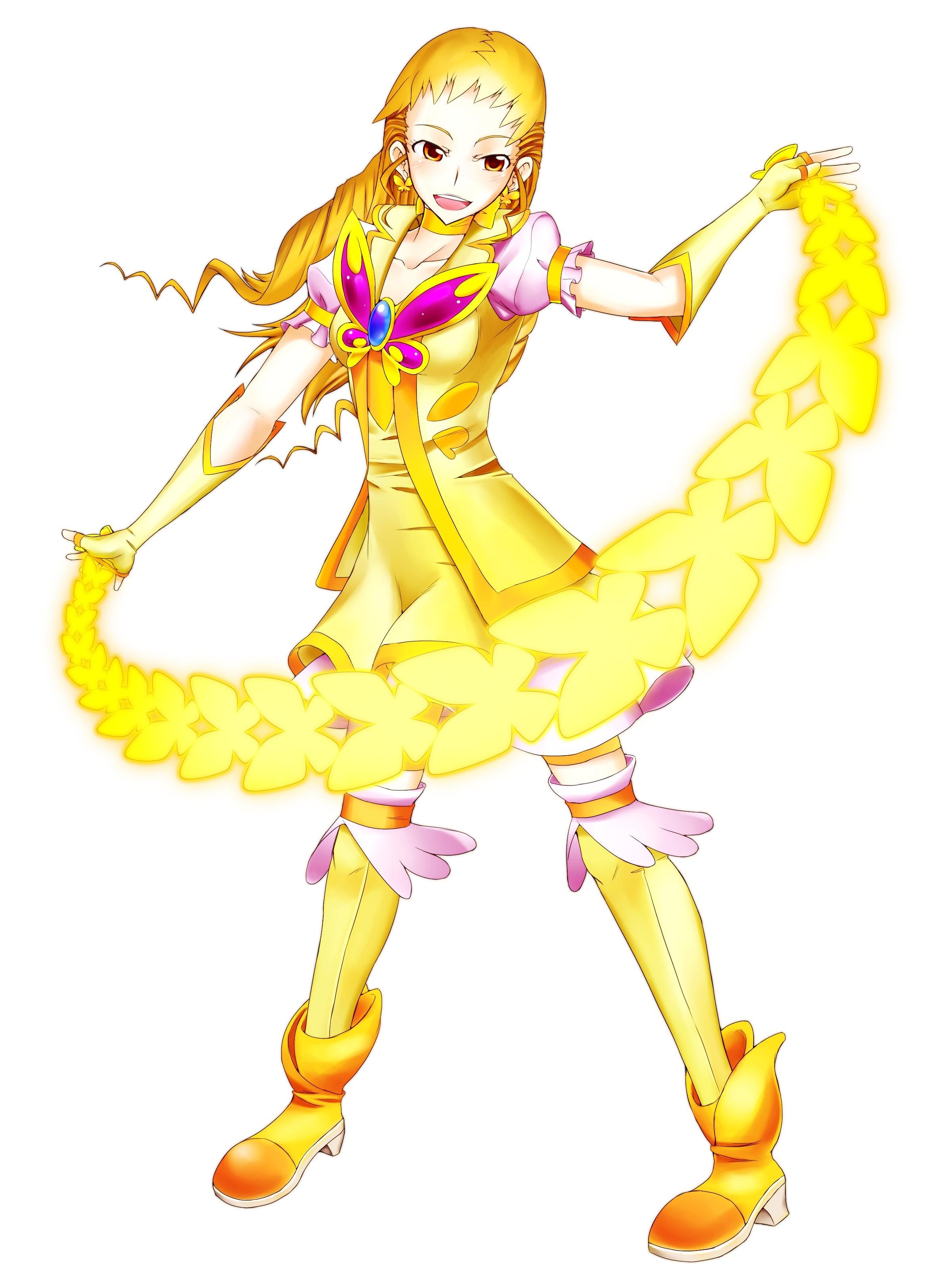 yellow-themed anime character