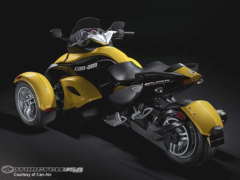 Yellow Three-wheeled Motorcycle — Dramatic