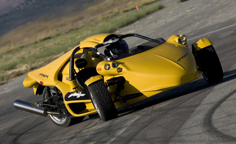 Yellow Three-wheeled Vehicle