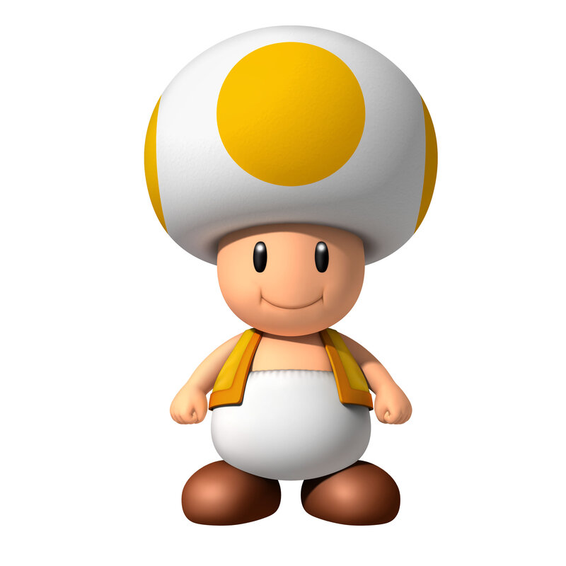 Yellow Toad character