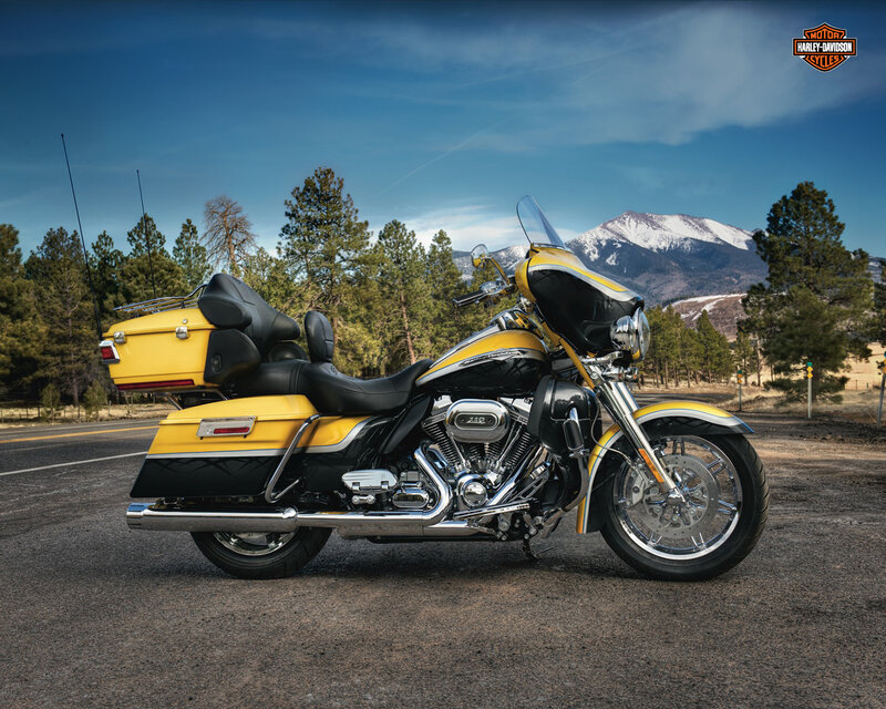 Yellow Touring Motorcycle — Serene