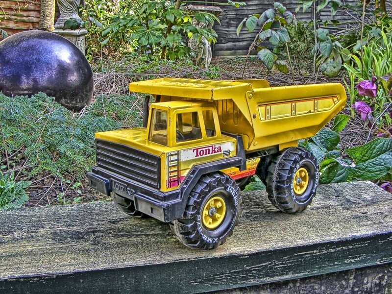 Yellow Toy Dump Truck