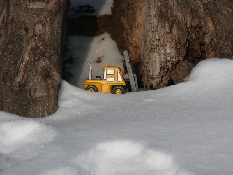 Yellow Toy Forklift