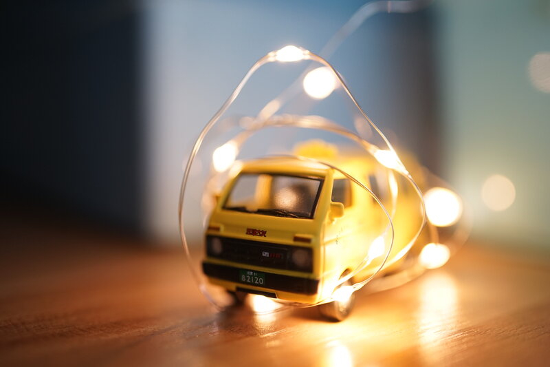 Yellow Toy Van — Warm, Photograph