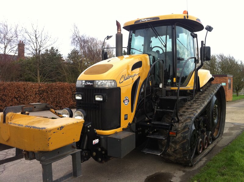 Yellow Tracked Tractor