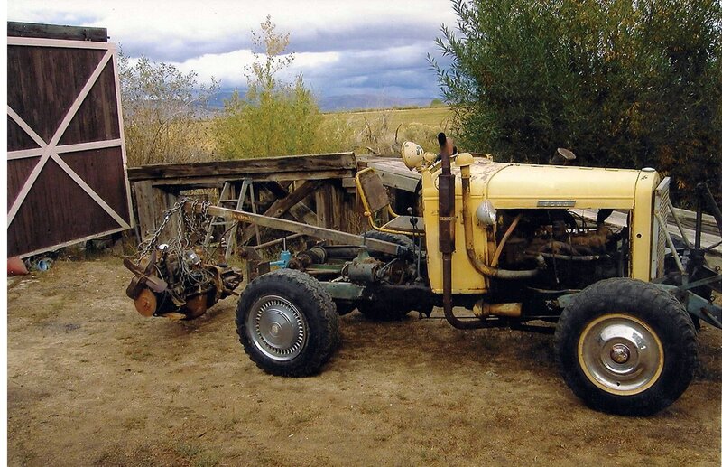 Yellow Tractor with Engine