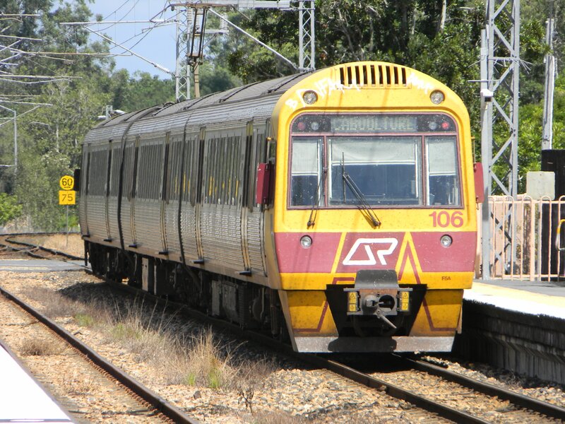 Yellow train at station