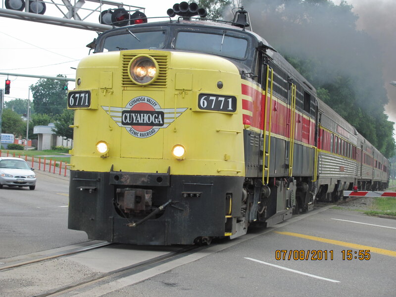 Yellow Train Engine — Dramatic