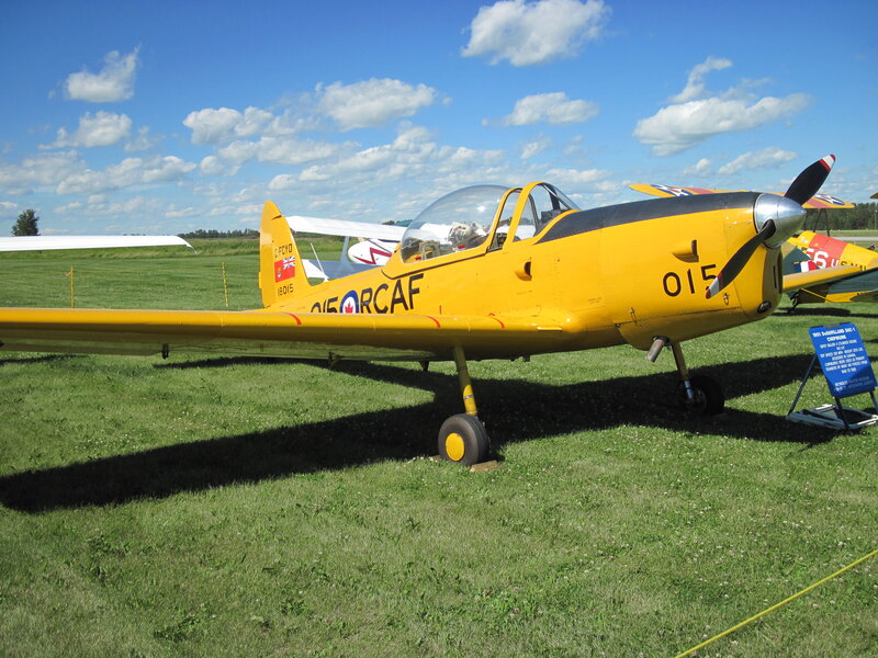 Yellow Training Aircraft — Outdoor