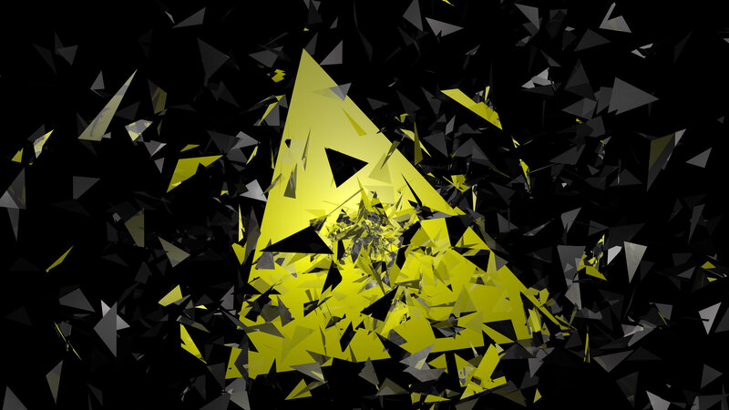 Yellow Triangle Explosion