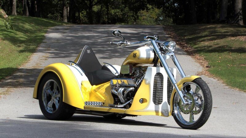 Yellow Trike Motorcycle — Serene, Afternoon