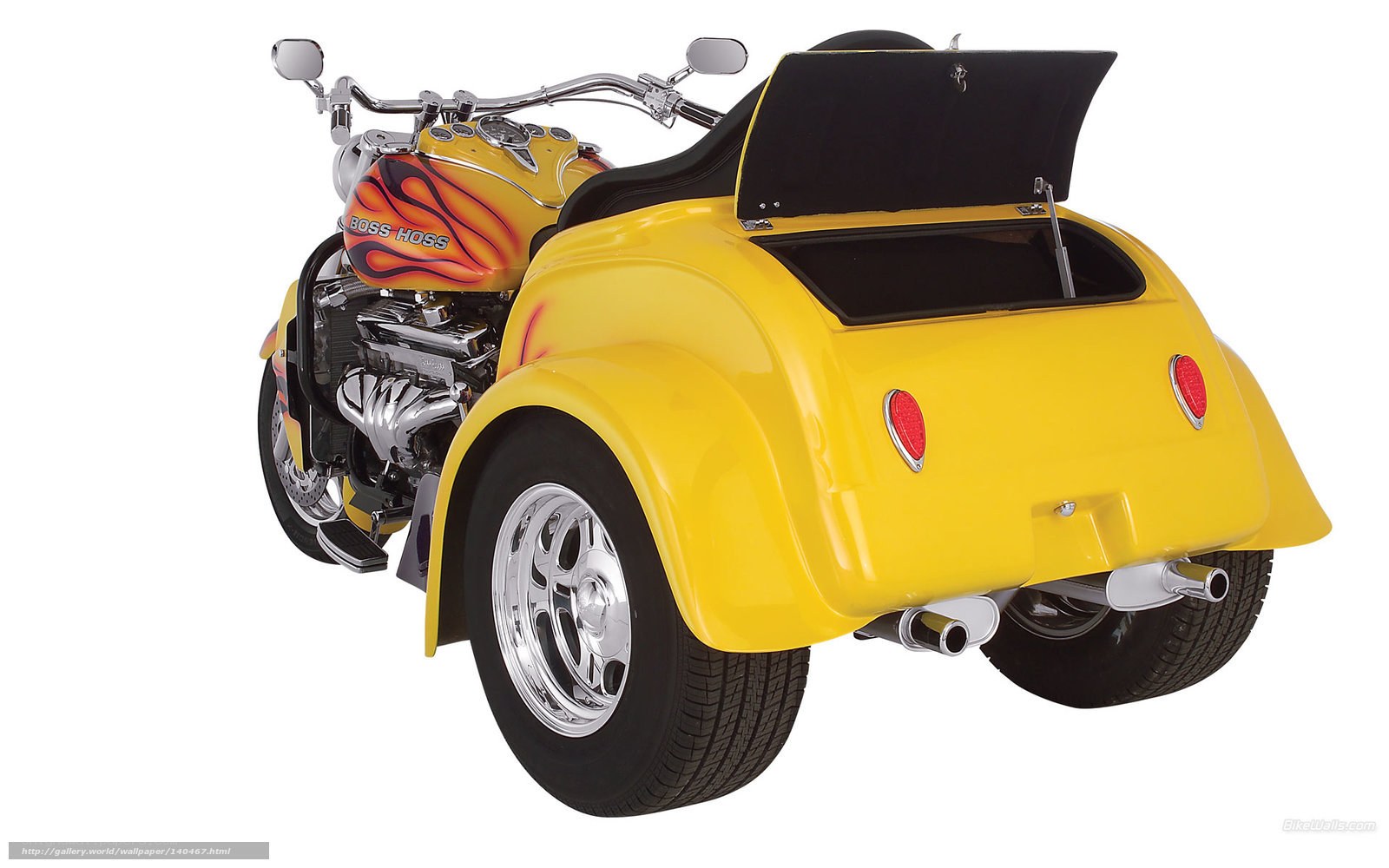 yellow trike motorcycle
