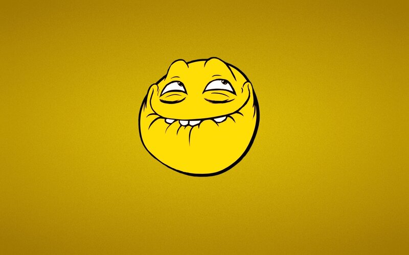 Yellow Troll Face — Silly