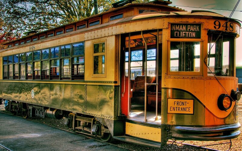 Yellow Trolley Car — Dramatic