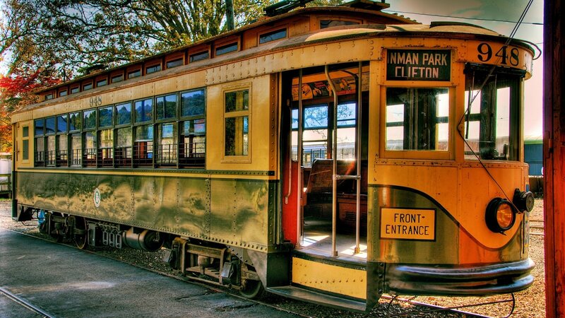 Yellow Trolley Car