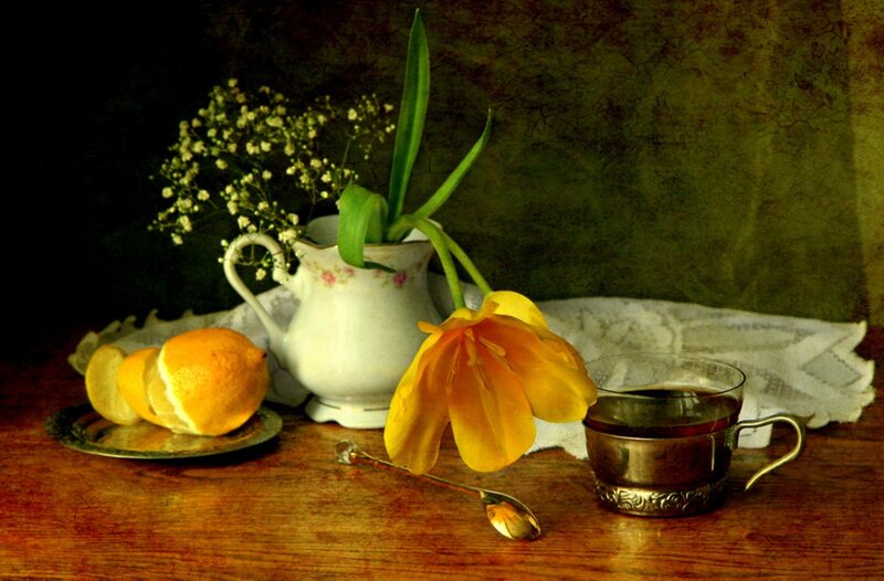 Yellow Tulip and Lemon