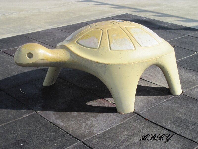 Yellow Turtle Sculpture