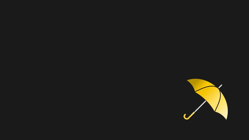 Yellow Umbrella — Black