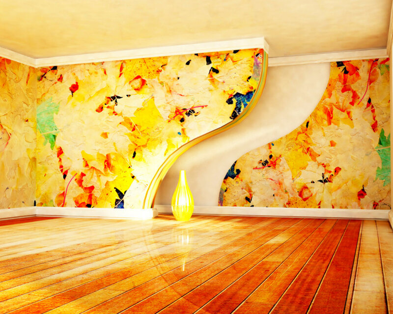 Yellow Vase in Room