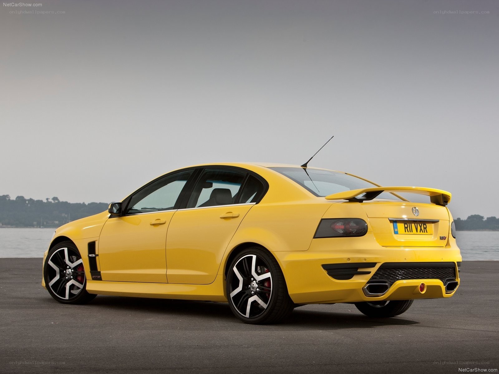 yellow Vauxhall VXR8