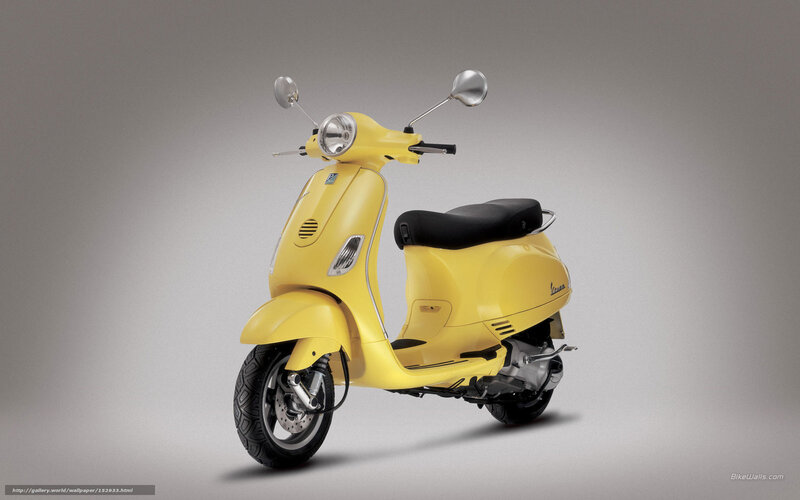 Yellow Vespa Scooter — Neutral