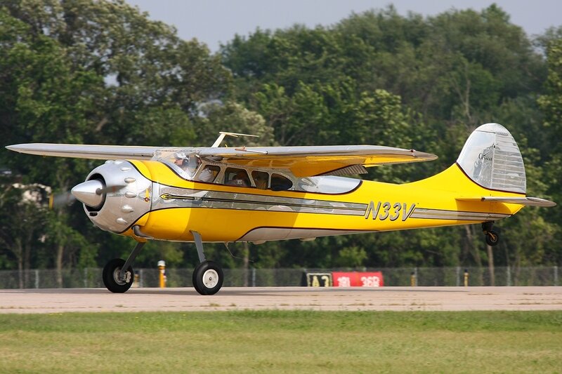 Yellow Vintage Airplane