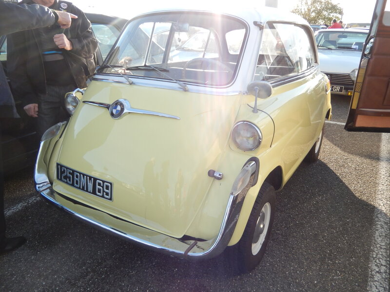 Yellow Vintage BMW Car