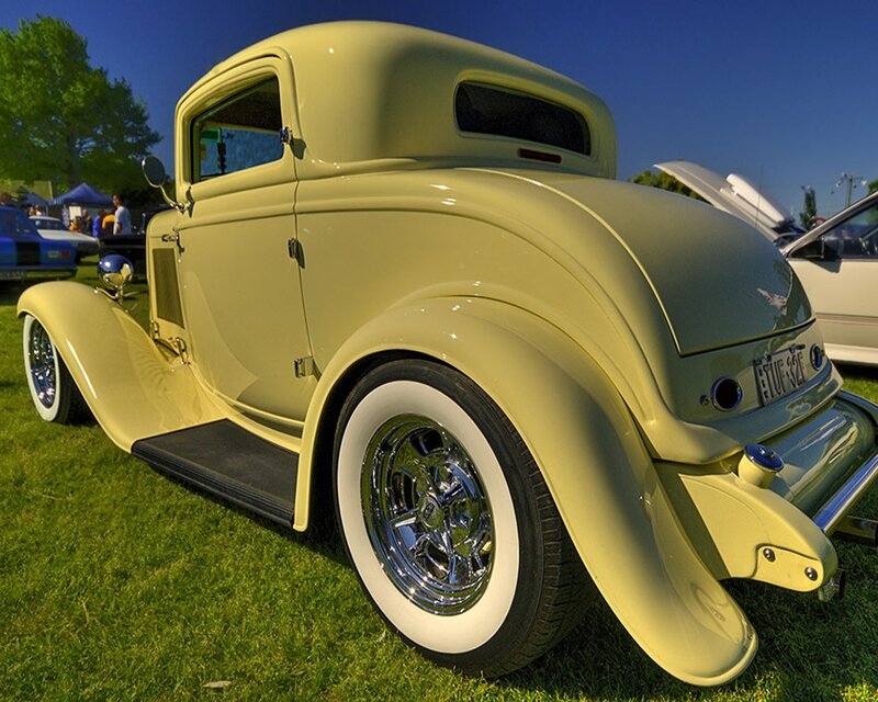 Yellow Vintage Car — Dramatic