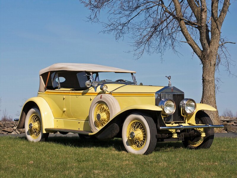Yellow Vintage Car — Serene, Afternoon, Photograph, Tree, Grass