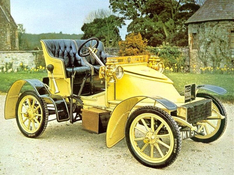 Yellow Vintage Car — Serene, Spring, Photograph