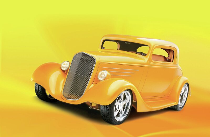 Yellow Vintage Car — Vibrant