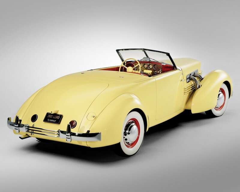 Yellow Vintage Convertible — Classic