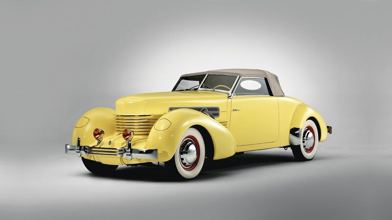 Yellow Vintage Convertible — Neutral, Photograph